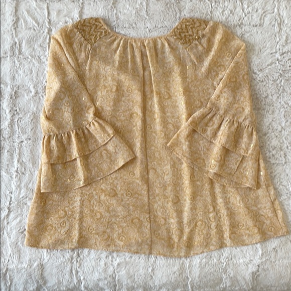 Smocked, pullover blouse. - Picture 3 of 3